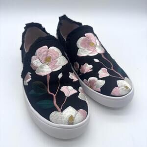 NWOB Kate Spade Leonie Cherry Blossoms Black Floral Embroidered Sneaker Shoes 8